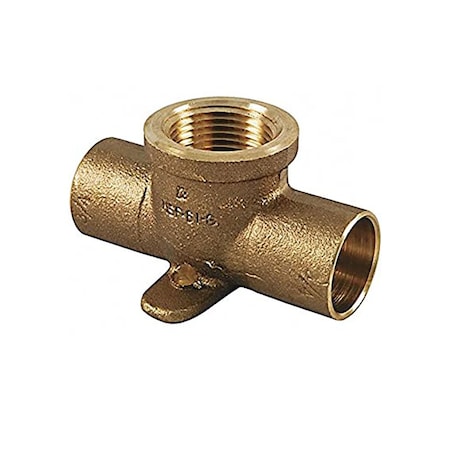Thrifco Plumbing 3/4 Inch Copper X 3/4 Inch FIP Cast Drop Ear Tee 5436216